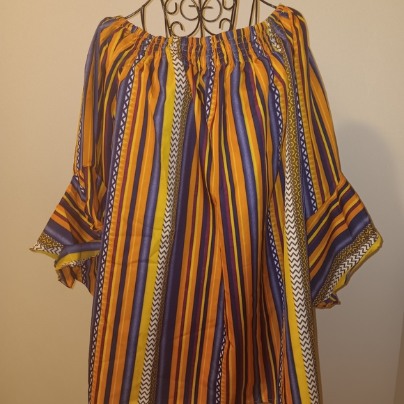 Rouge Helium Multicolor Striped Blouse - Picture 1 of 5